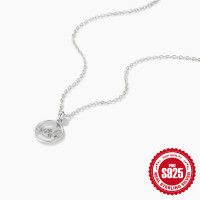 925 Silver Abstract Pendant Necklace