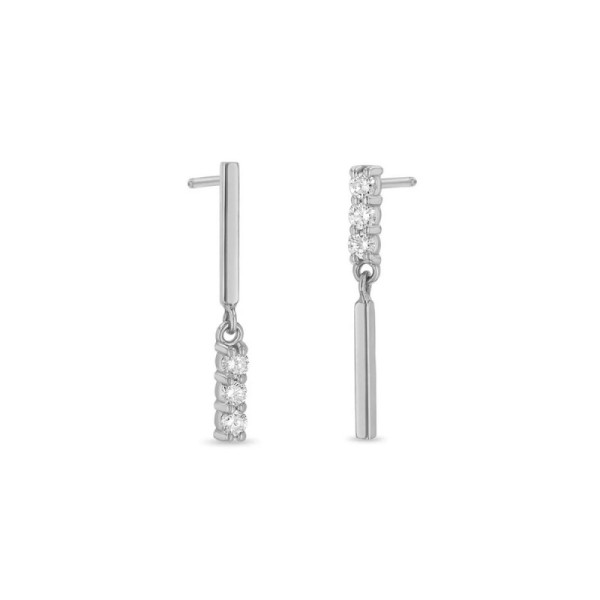 925 Silver Cubic Zirconia Dangle Earrings