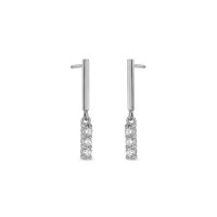 925 Silver Cubic Zirconia Dangle Earrings