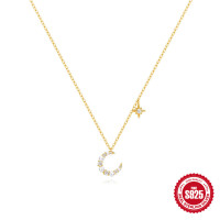 Gold-Tone Celestial Pendant Necklace