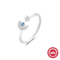 Sterling Silver Celestial Motif Ring