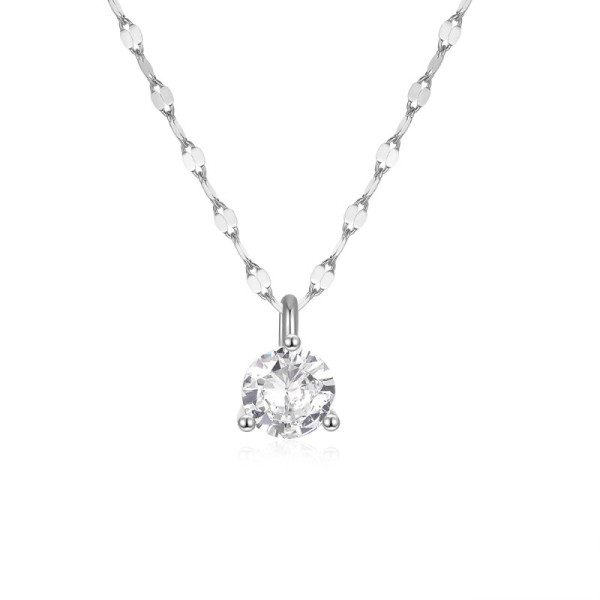 925 Silver Cubic Zirconia Pendant Necklace