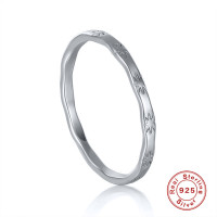 925 Sterling Silver Geometric Band Ring
