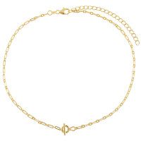 Gold-Yellow Delicate Chain Necklace