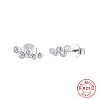 925 Silver Geometric Stud Earrings