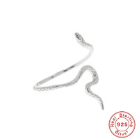 Sterling Silver Snake Cuff Bracelet