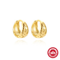 Gold-Tone Celestial Huggie Earrings