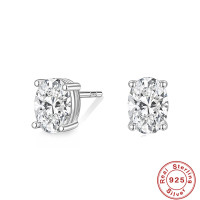 925 Silver Cubic Zirconia Stud Earrings