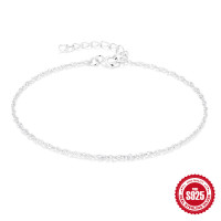 925 Silver Delicate Chain Bracelet