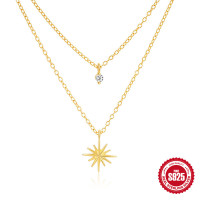 Gold-Finish Celestial Layered Necklace