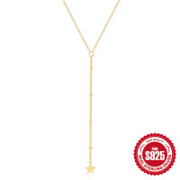 Gold-Tone Star Lariat Necklace