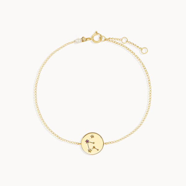 Gold-Tone Zodiac Charm Bracelet