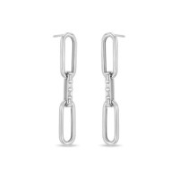 925 Silver Geometric Dangle Earrings