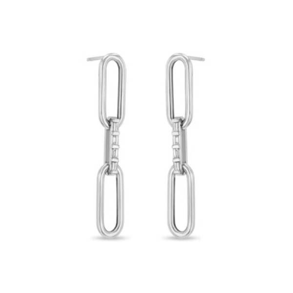 925 Silver Geometric Dangle Earrings