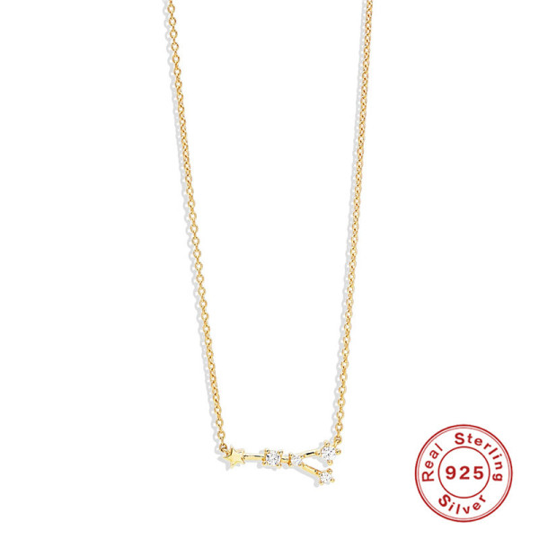 Gold-Tone Cubic Zirconia Arrow Pendant Necklace