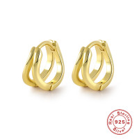 Gold-Plated Huggie Earrings