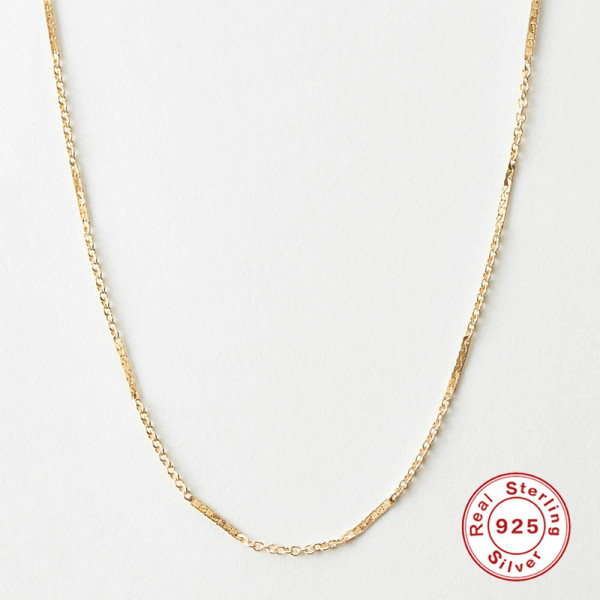 Gold-Plated Delicate Chain Necklace