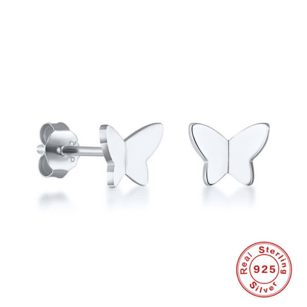 925 Silver Butterfly Stud Earrings