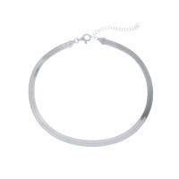 925 Silver High-Polish Choker Necklace