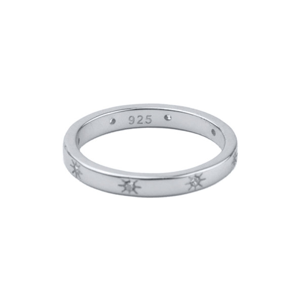 925 Silver Star Stackable Ring