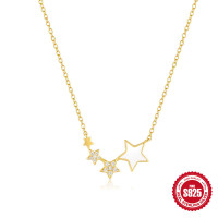 Gold-Plated Star Motif Necklace