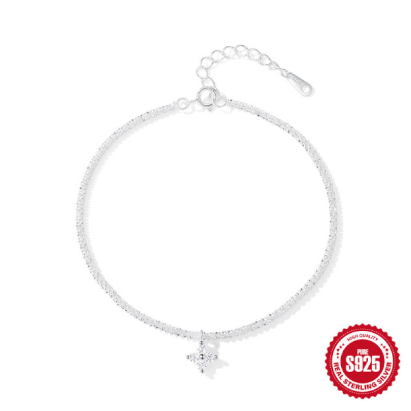 925 Silver Star Charm Bracelet