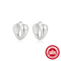 925 Sterling Silver Huggie Earrings