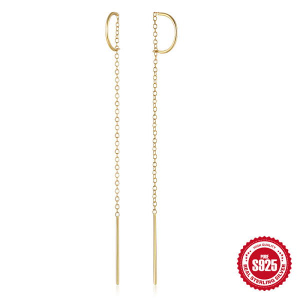 Gold-Yellow Threader Earrings