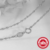 925 Silver Twisted Chain Necklace